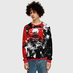 Свитшот мужской Кен канеки, цвет: 3D-красный — фото 2
