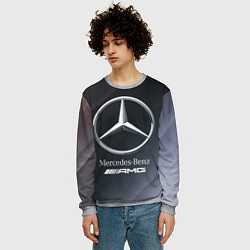 Свитшот мужской MERCEDES МЕРСЕДЕС, цвет: 3D-меланж — фото 2