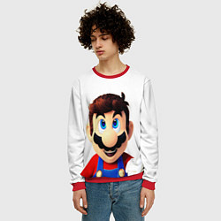 Свитшот мужской Mario, цвет: 3D-красный — фото 2