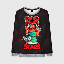 Свитшот мужской Nita Brawl Stars, цвет: 3D-меланж