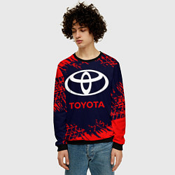 Свитшот мужской TOYOTA ТОЙОТА, цвет: 3D-черный — фото 2