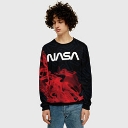 Свитшот мужской NASA НАСА, цвет: 3D-черный — фото 2