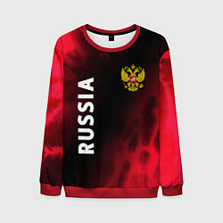 Свитшот мужской RUSSIA РОССИЯ, цвет: 3D-красный