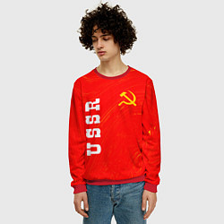 Свитшот мужской USSR СССР, цвет: 3D-красный — фото 2