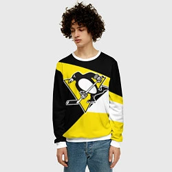 Свитшот мужской Pittsburgh Penguins Exclusive, цвет: 3D-белый — фото 2