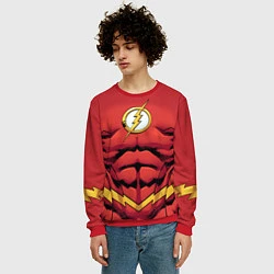 Свитшот мужской Flash, цвет: 3D-красный — фото 2