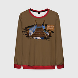 Мужской свитшот С моста не плевать!!!