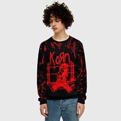 Свитшот мужской Korn, цвет: 3D-черный — фото 2