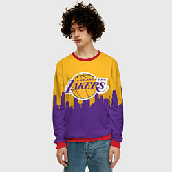 Свитшот мужской LOS ANGELES LAKERS, цвет: 3D-красный — фото 2
