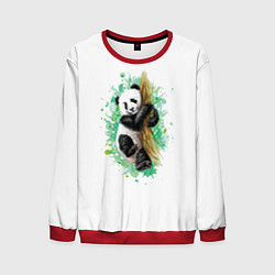 Свитшот мужской Панда, цвет: 3D-красный