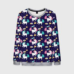 Мужской свитшот Unicorn pattern