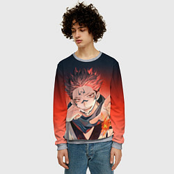 Свитшот мужской Магическая битва, цвет: 3D-меланж — фото 2
