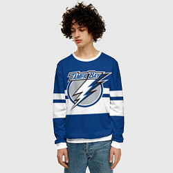 Свитшот мужской TAMPA BAY LIGHTING, цвет: 3D-белый — фото 2