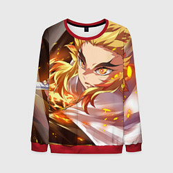 Свитшот мужской Клинок Рассекающий Демонов, цвет: 3D-красный