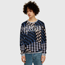 Свитшот мужской Ход Королевы, цвет: 3D-меланж — фото 2