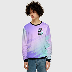 Свитшот мужской AMONG US GRADIENT, цвет: 3D-черный — фото 2