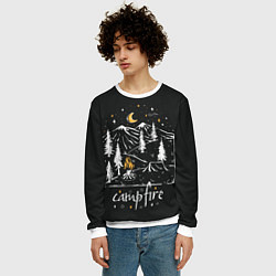 Свитшот мужской Костер, цвет: 3D-белый — фото 2