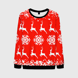 Свитшот мужской New Year, цвет: 3D-черный