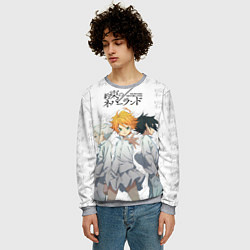 Свитшот мужской Персонажи Обещанный Неверленд, цвет: 3D-меланж — фото 2