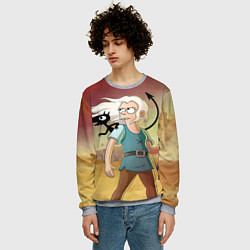 Свитшот мужской Разочарование, цвет: 3D-меланж — фото 2
