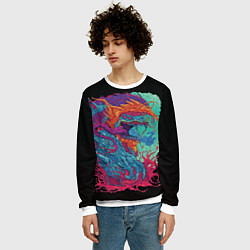 Свитшот мужской Hyper beast art, цвет: 3D-белый — фото 2