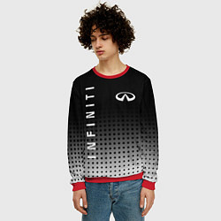 Свитшот мужской Infiniti, цвет: 3D-красный — фото 2