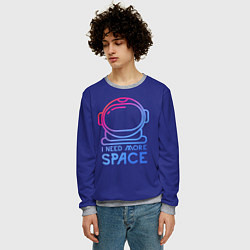 Свитшот мужской Космонавт, цвет: 3D-меланж — фото 2