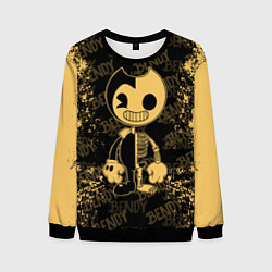 Свитшот мужской Bendy And The Ink Machine краска, цвет: 3D-черный