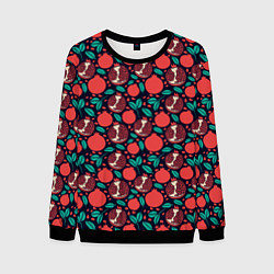 Свитшот мужской Гранат Паттерн, цвет: 3D-черный