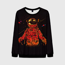 Свитшот мужской Отчаянный Космонавт, цвет: 3D-черный