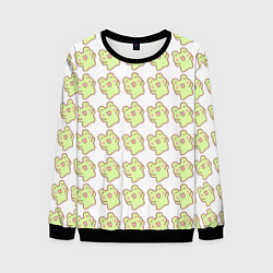 Свитшот мужской Счастливые лягушки, цвет: 3D-черный