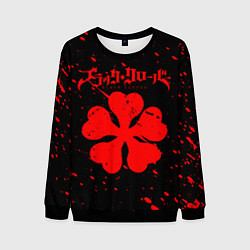 Мужской свитшот ЧЕРНЫЙ КЛЕВЕР АНИМЕ,