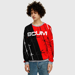 Свитшот мужской SCUM, цвет: 3D-меланж — фото 2