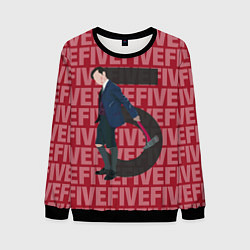 Свитшот мужской FIVE FIVE FIVE, цвет: 3D-черный