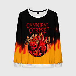 Свитшот мужской Cannibal Corpse Труп Каннибала Z, цвет: 3D-белый