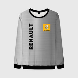 Свитшот мужской Renault Сталь, цвет: 3D-черный