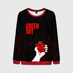 Свитшот мужской Green day, цвет: 3D-красный