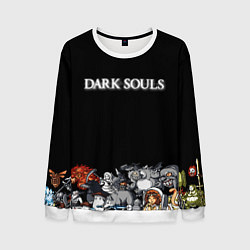 Свитшот мужской 8bit Dark Souls, цвет: 3D-белый