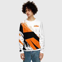 Свитшот мужской KTM КТМ Z, цвет: 3D-белый — фото 2