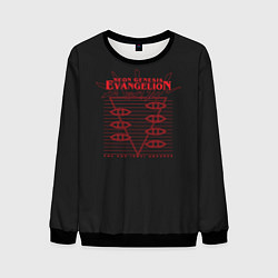 Свитшот мужской Evangelion Neon Genesis, цвет: 3D-черный