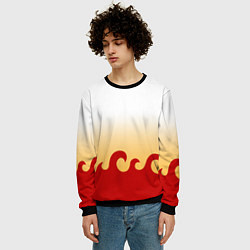 Свитшот мужской ШИНДЖУРО РЕНГОКУ KNY, цвет: 3D-черный — фото 2