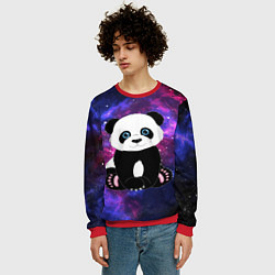 Свитшот мужской Space Panda, цвет: 3D-красный — фото 2