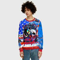 Свитшот мужской Daft Punk american dream, цвет: 3D-красный — фото 2