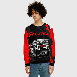 Свитшот мужской NISSAN GT-R GODZILLA, цвет: 3D-черный — фото 2