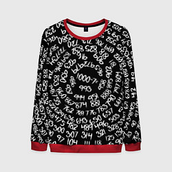 Свитшот мужской 1000-7, цвет: 3D-красный
