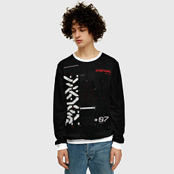 Свитшот мужской CuberPunk 2077, цвет: 3D-белый — фото 2