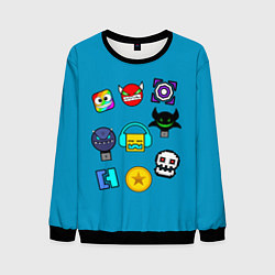 Мужской свитшот Geometry Dash: Icons