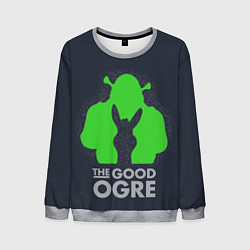 Свитшот мужской Shrek: Im good ogre, цвет: 3D-меланж