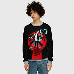 Свитшот мужской SOLO LEVELING ПОРТАЛ, цвет: 3D-меланж — фото 2