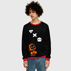 Свитшот мужской Милый робот, цвет: 3D-красный — фото 2